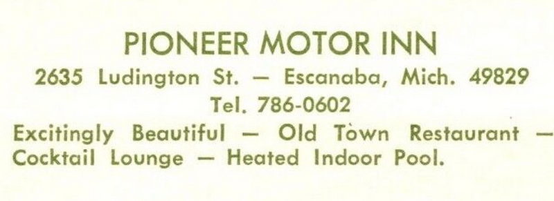 Pioneer Motor Inn (Best Western) - Vintage Postcard